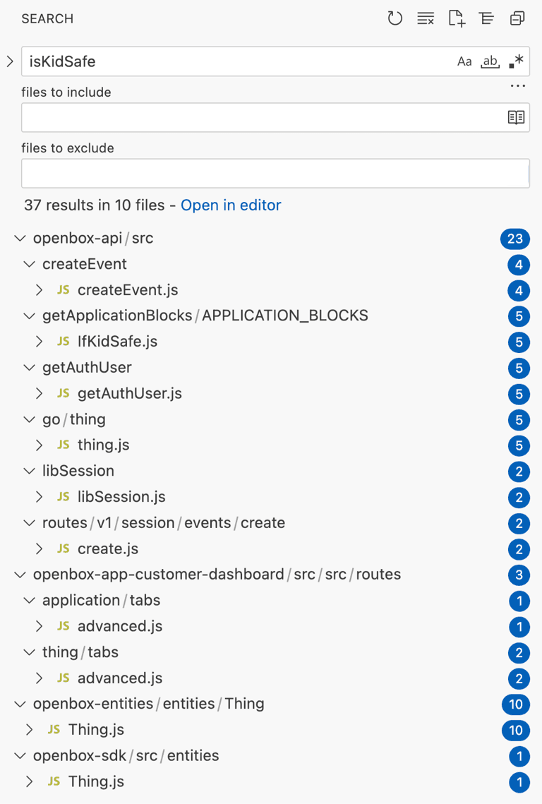 Sticky's "kid safety" is respected throughout its code